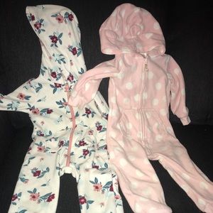 Carter’s 18 months warm hoodie zipper one piece